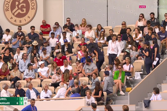 VIDEO: Crazy moment fan refuses to leave during Sakkari-Burel French Open match after causing disruption