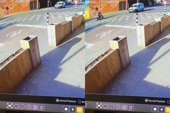 Heftige beelden van ongeluk in Tilburg tussen auto en scooter duiken op
