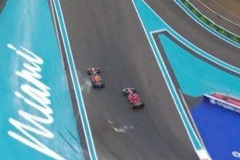 Heel lekker: Max Verstappen houdt Leclerc achter zich en wint Grand Prix van Miami