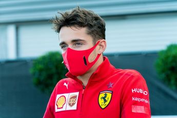 Leclerc: 'Dacht even het podium te halen maar Verstappen was te snel'