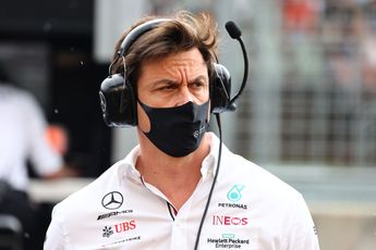 Wolff over juichen na Verstappen-crash op Silverstone: 'Voel geen berouw'
