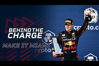 Video | Behind The Charge GP Miami met Verstappen en Pérez