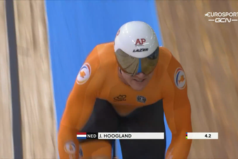 WK Baanwielrennen: Hoogland pakt goud op de kilometer met toptijd! Ganna brons bij achtervolging