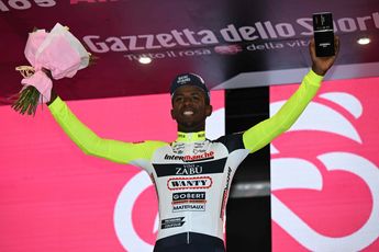 Sprakeloze Girmay na ritzege in Giro: 'Ongelofelijk, ik heb er oprecht geen woorden voor'
