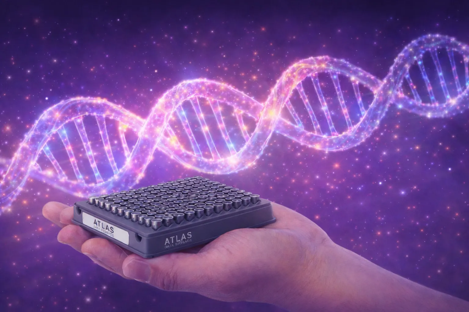 Atlas Data Storage lanceert DNA-opslag, 60 petabyte in koffiemok