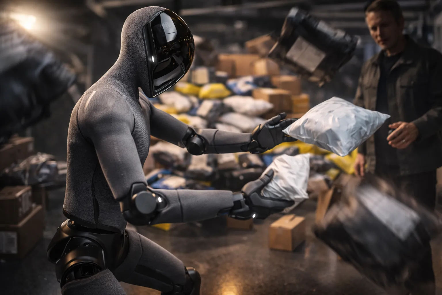 Deze robot sortreert razendsnel pakketjes