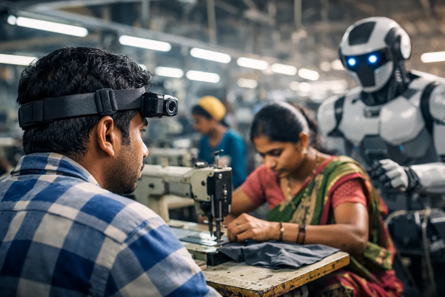 Indiase fabriekswerkers dragen camera’s om eigen AI-vervangers te trainen