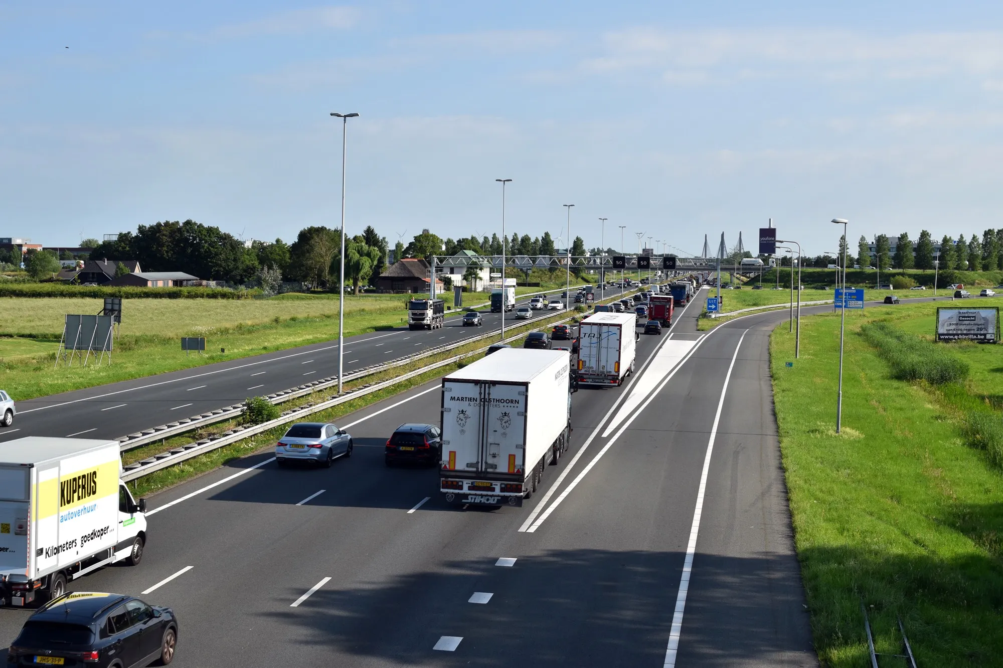 Verkeerschaos op eerste dag afsluiting A27: N322 loopt direct vast