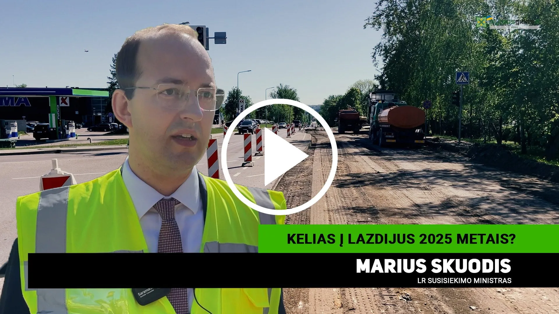 Susisiekimo ministras pažadėjo naują kelią į Lazdijus