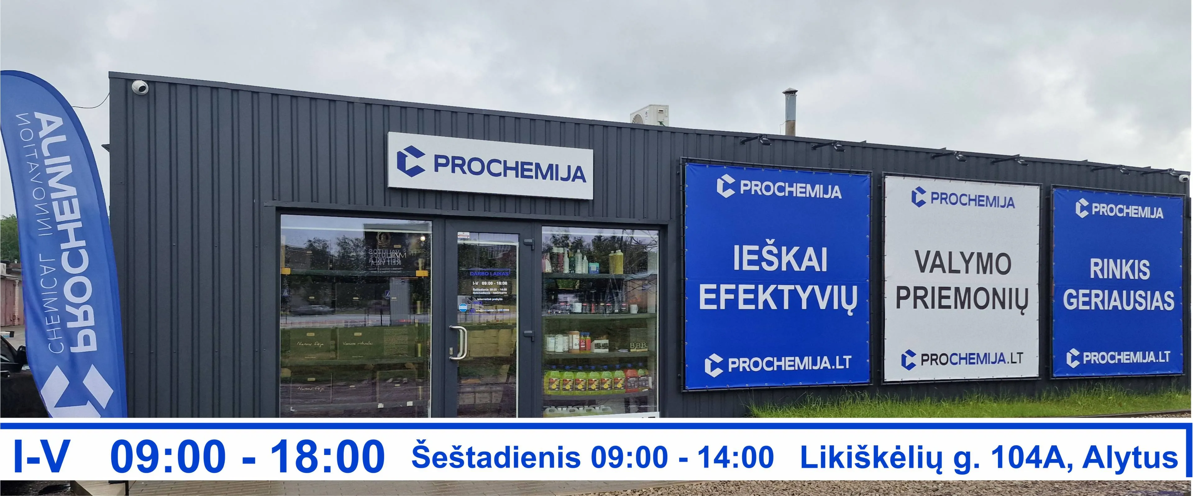 Alytuje atidaryta nauja valymo priemonių parduotuvė „PROCHEMIJA“