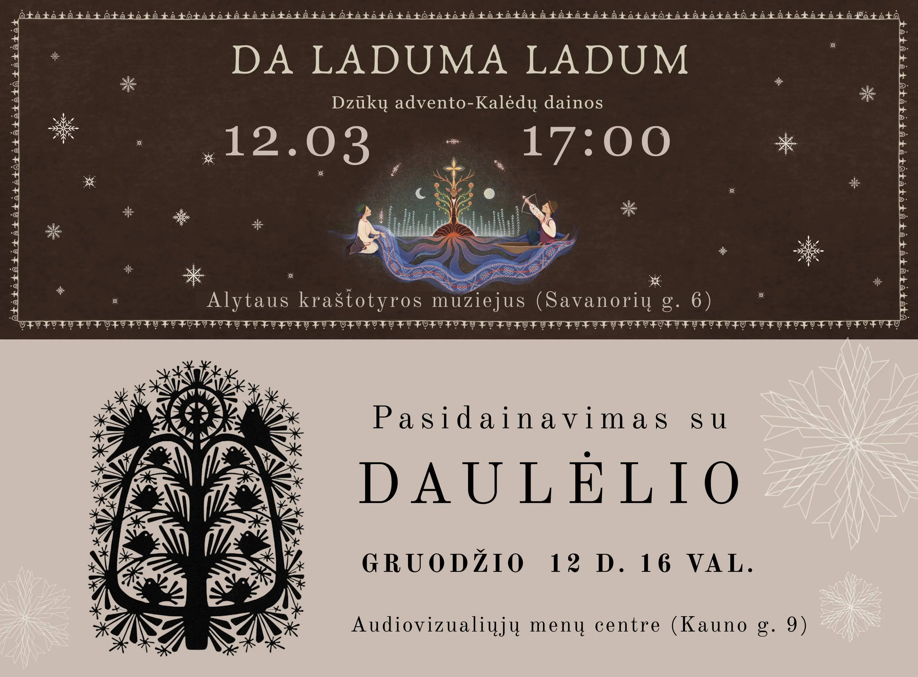 Advento-Kalėdų dainų magijos vakarai muziejuje!