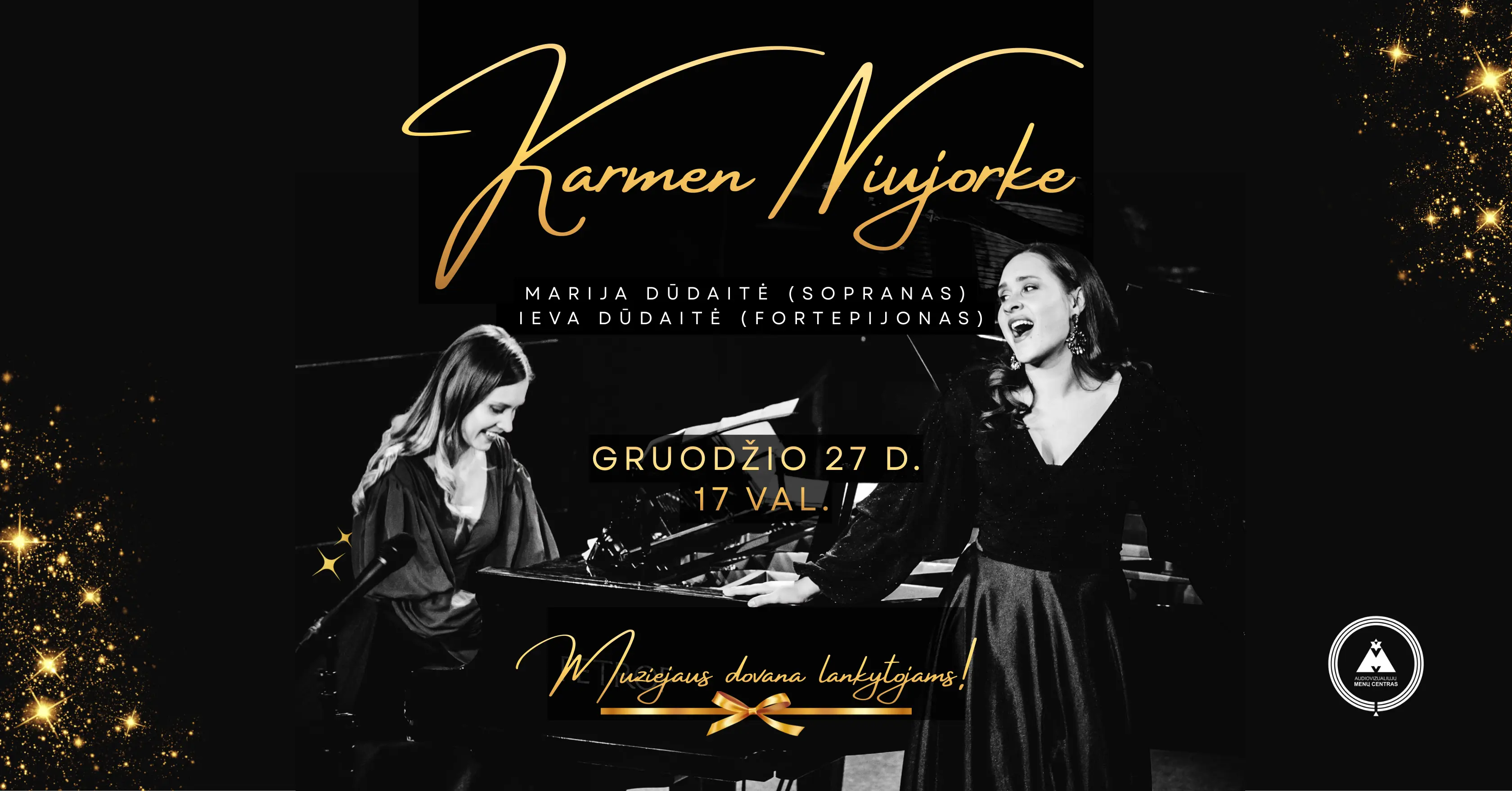 Muziejaus dovana lankytojams: Ieva ir Marija Dūdaitės su koncertine programa „Karmen Niujorke“