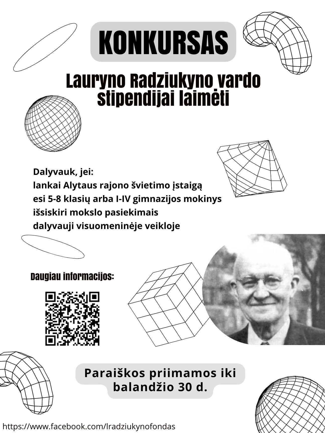 Investicija į krašto ateitį: startuoja konkursas Lauryno Radziukyno vardo stipendijai gauti