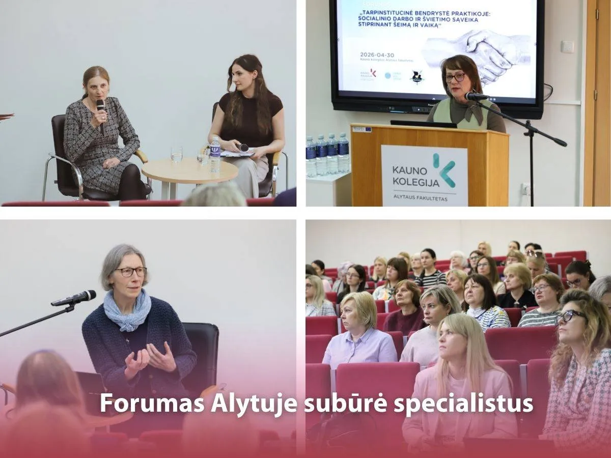 Kauno kolegijos Alytaus fakultete vyko forumas apie vaiko ir šeimos gerovę