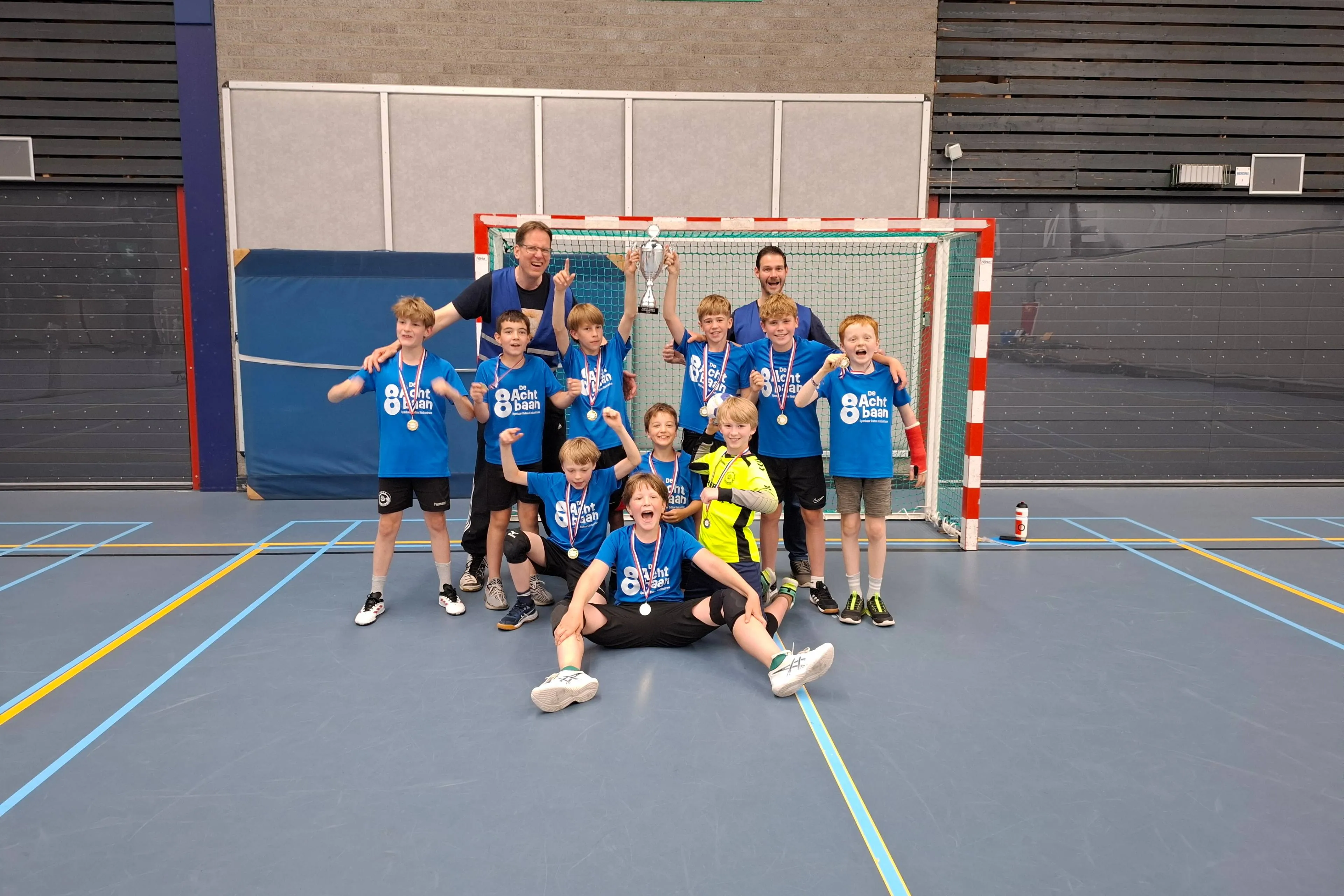 foto voor de goal