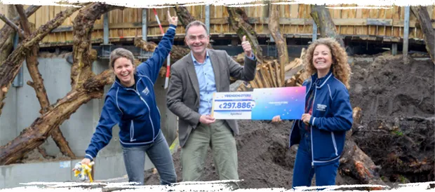 Vriendenloterij heeft €297.886,- voor de Apenheul