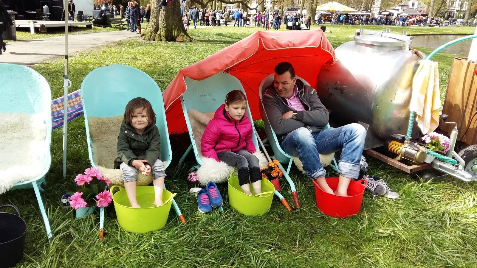 Koningsdag, niet druk wel gezellig!