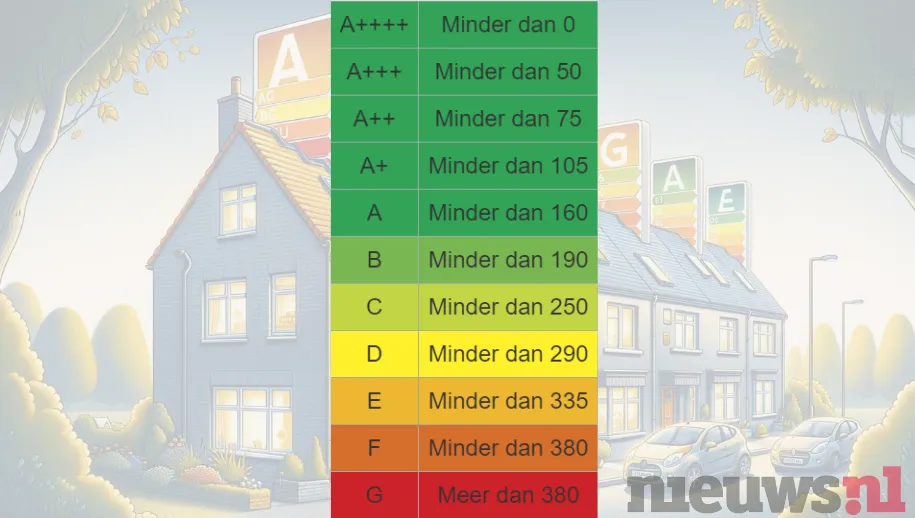 Energielabel voor je woning door de jaren heen