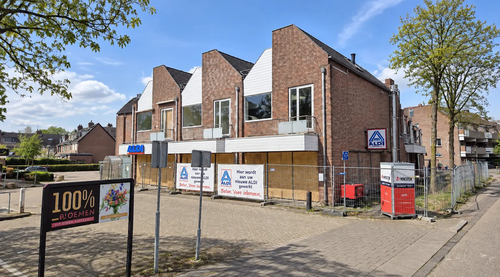 50PLUS wil duidelijkheid over toekomst afgebrande Aldi-locatie in De Heeze