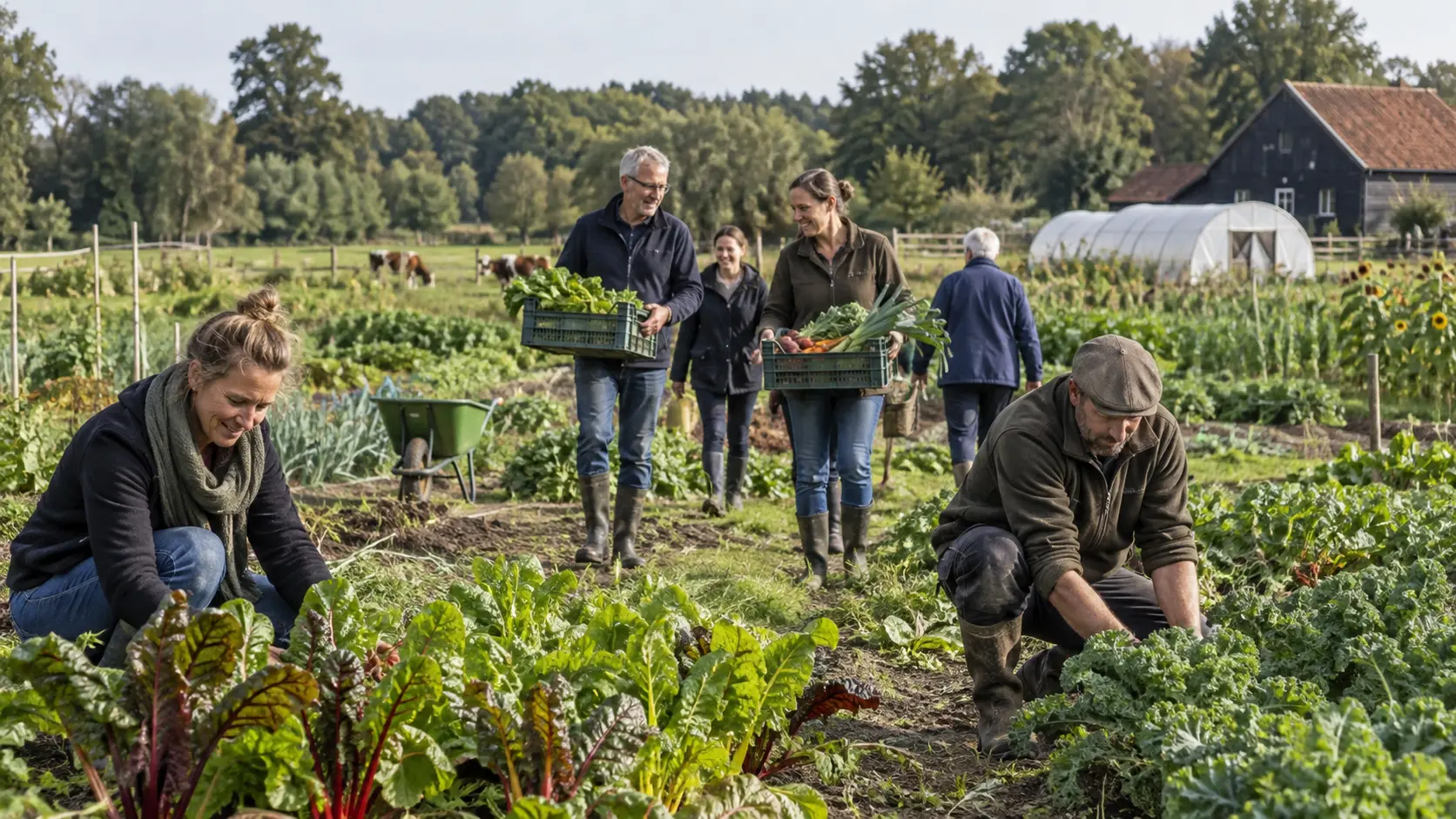 Boerderij illustratie