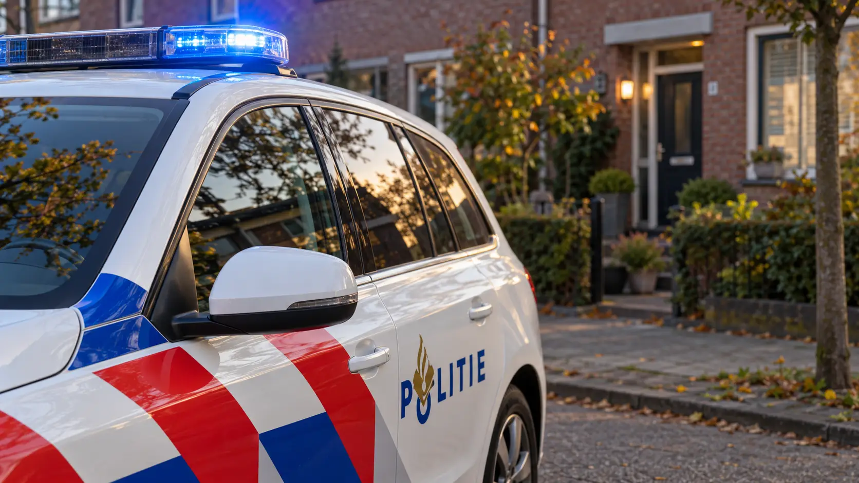 politieauto illustratie