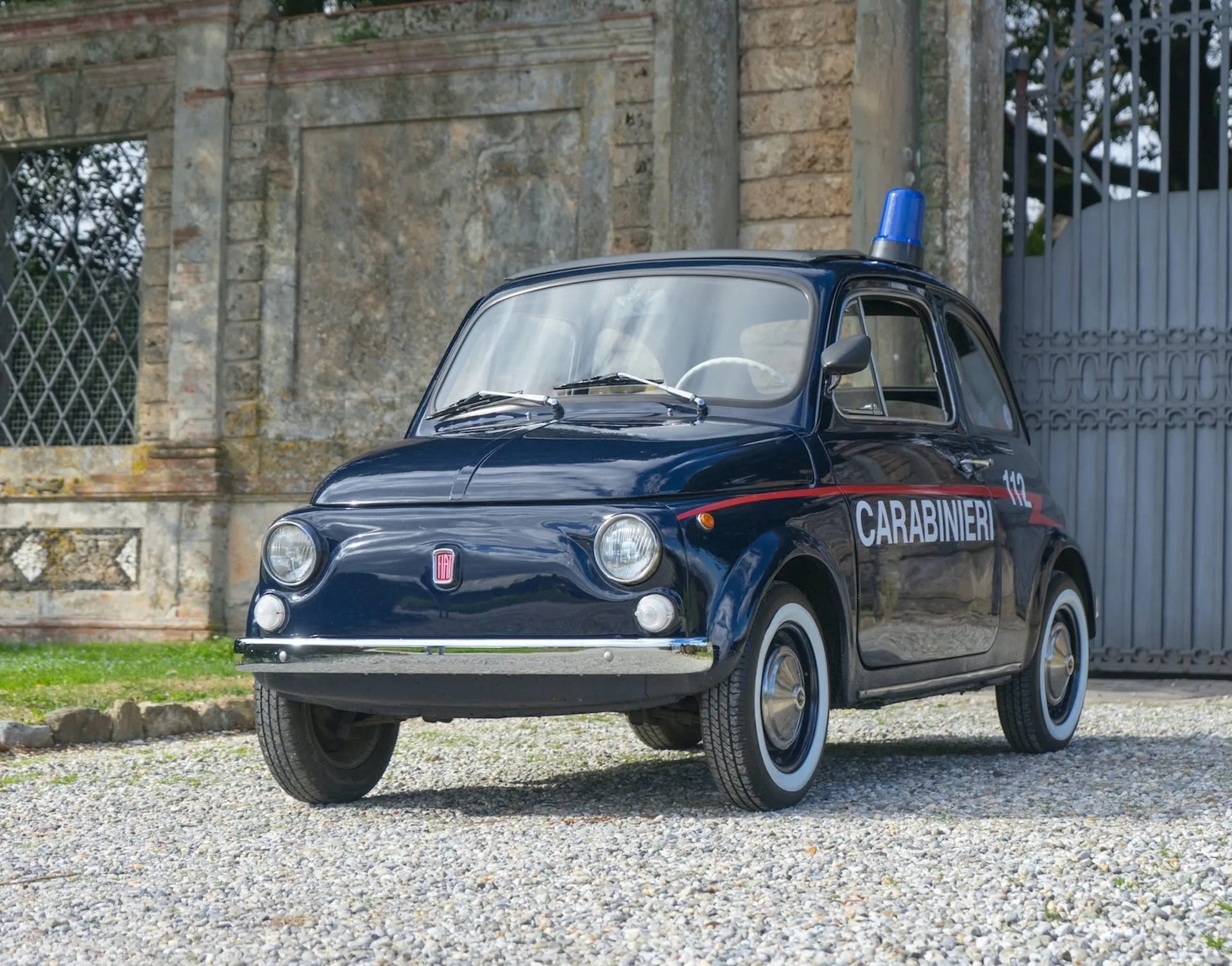 1970 fiat 500 police car 00004