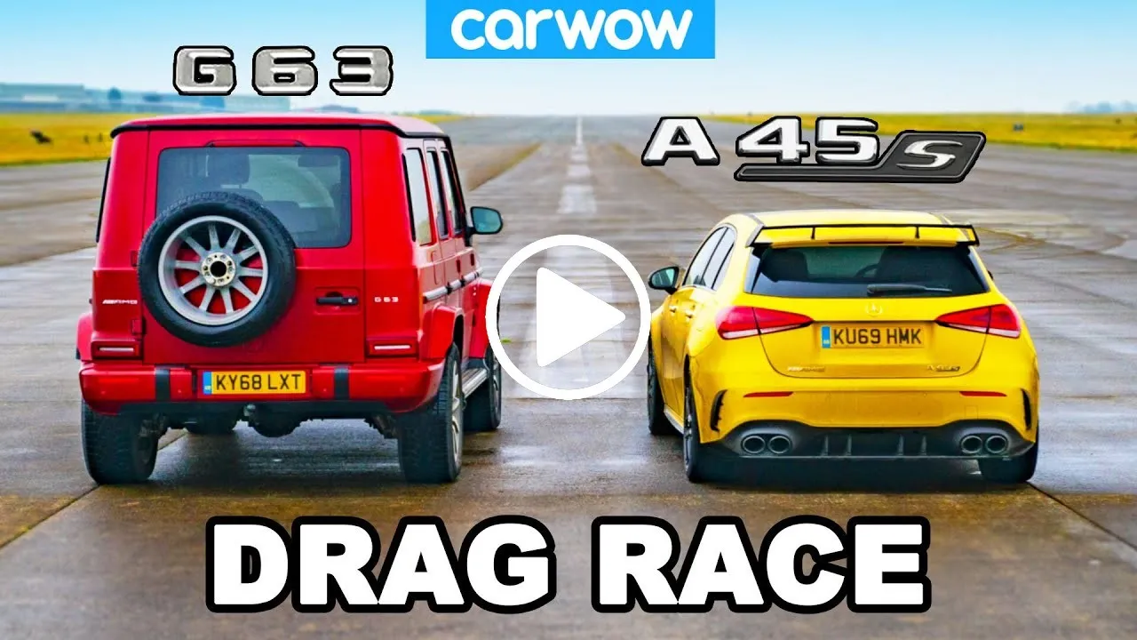 drag race amg g63 vs a 45 s