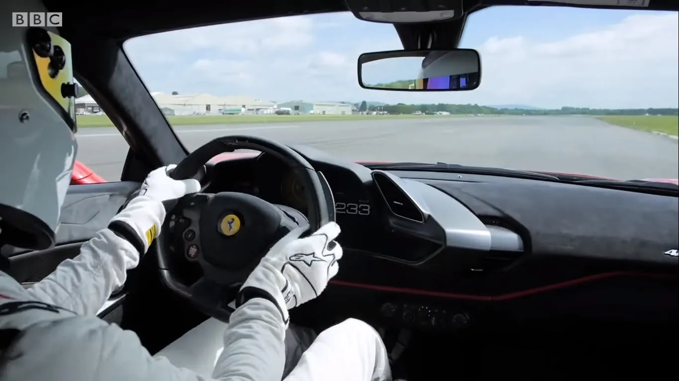 ferrari 488 pista top gear uk