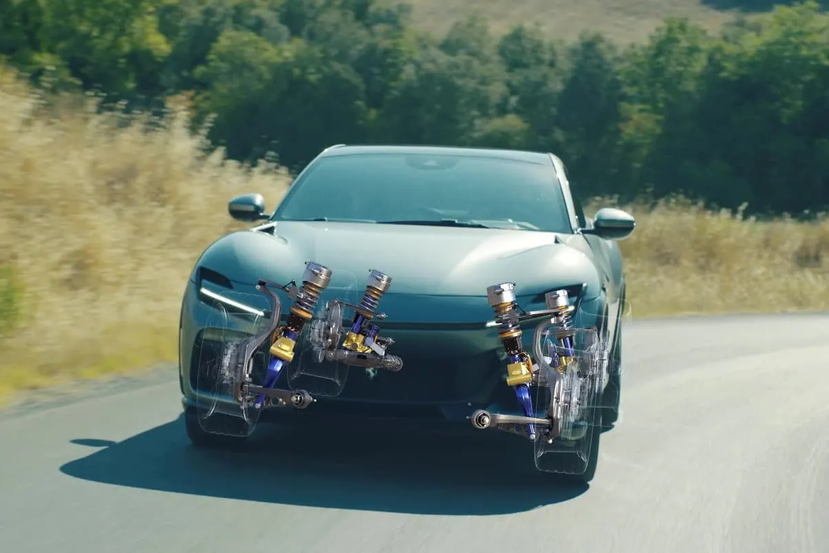 ferrari purosangue ammortizzatori multimatic