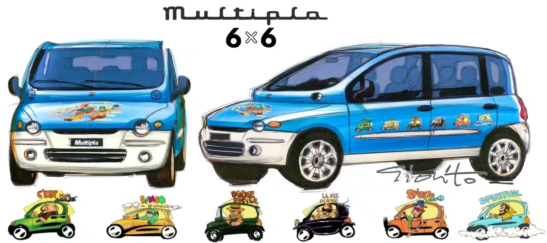 fiat multipla 6x6 1