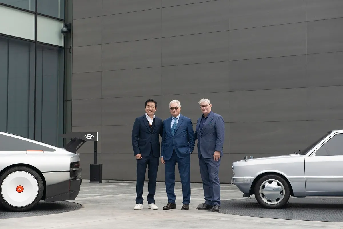 giorgetto giugiaro left luc donckerwolke center sangyup lee right