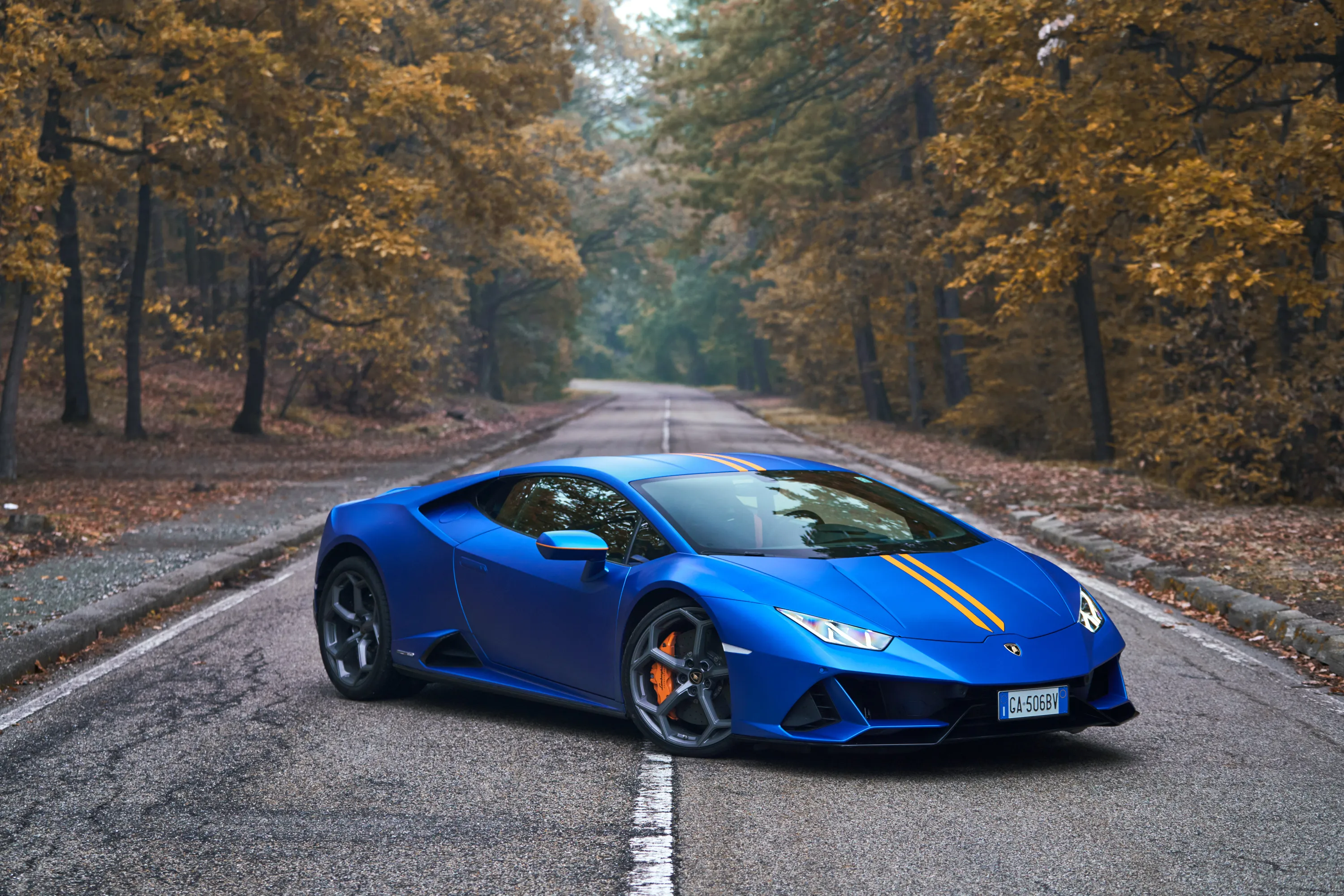 huracan evo prova su strada