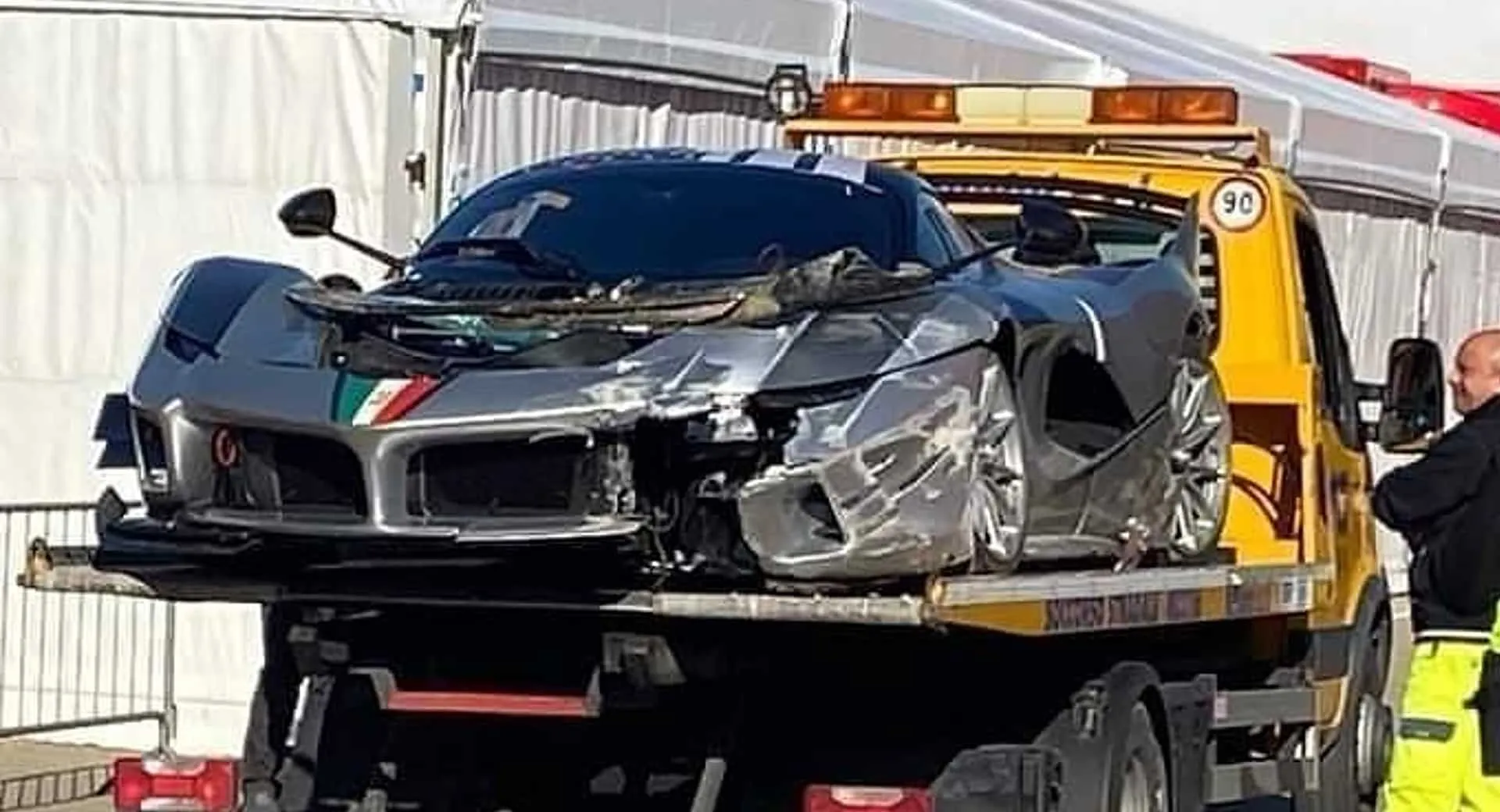 incidente ferrari fxx k evo