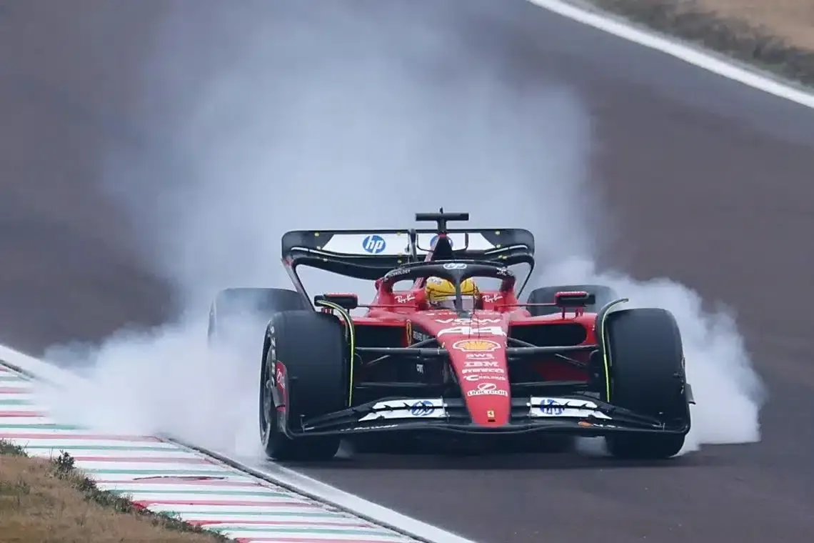 incidente lewis hamilton 2025 ferrari