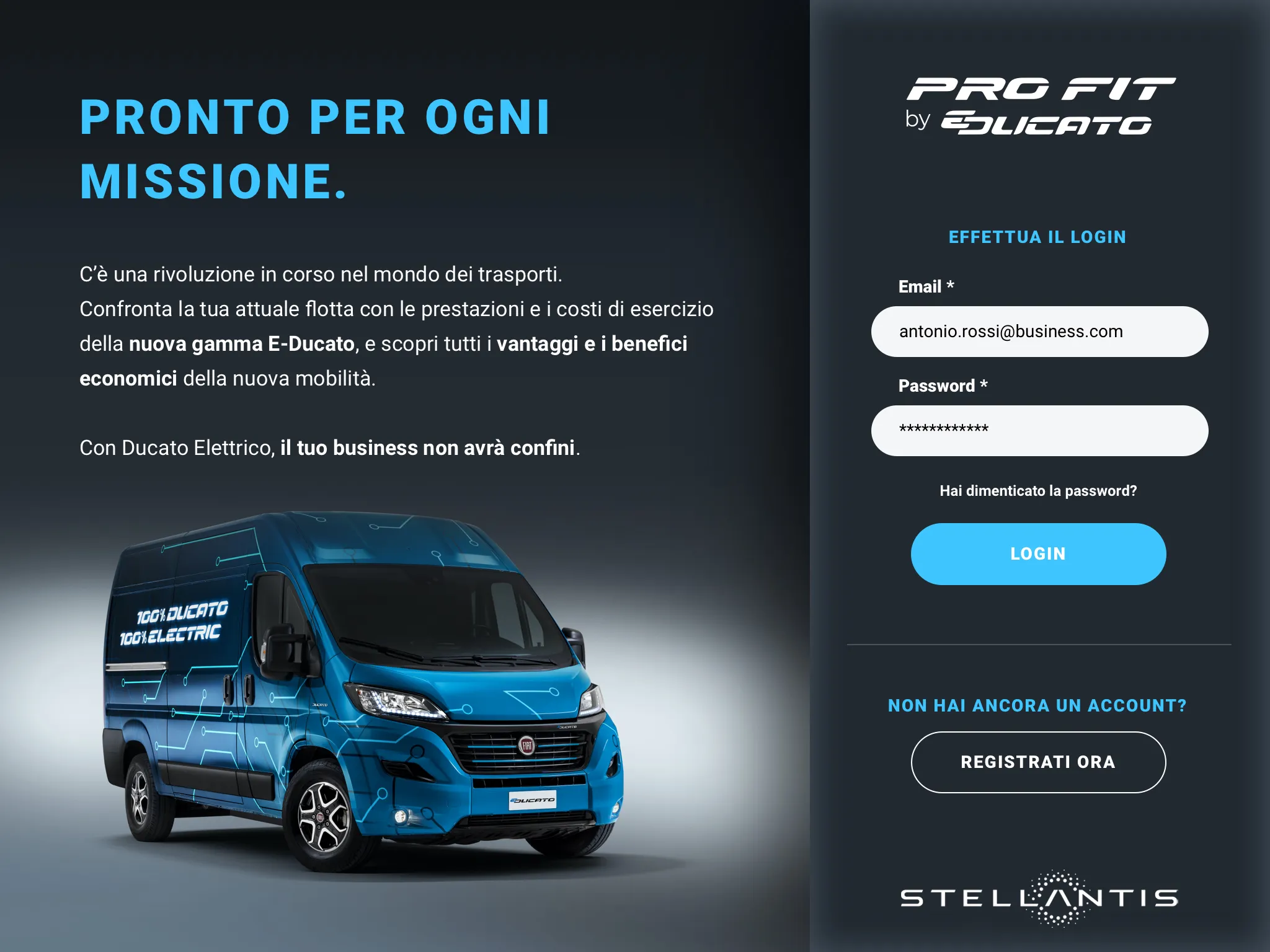 ita 001 landing page