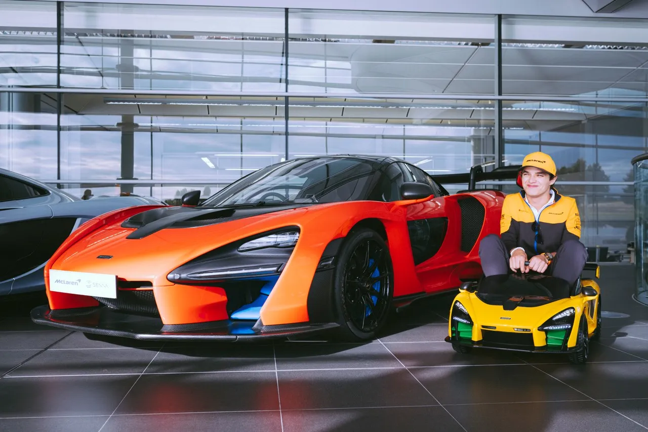 large 12164 mclaren senna ride on lando norris