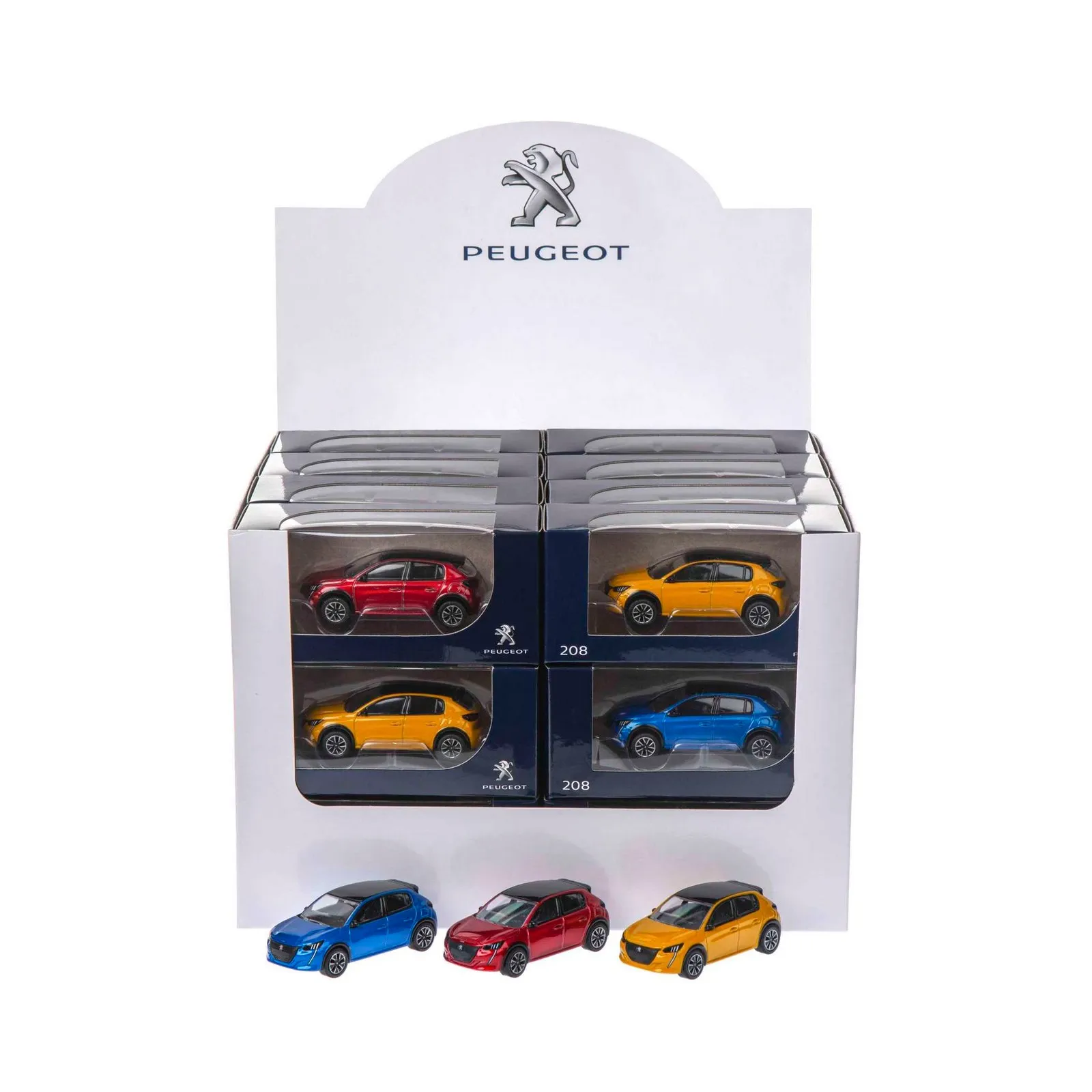 peugeot presenta i modellini in scala di 208 1