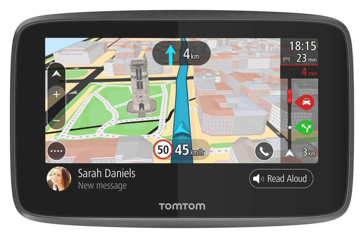 tomtom go5200 front message km 01
