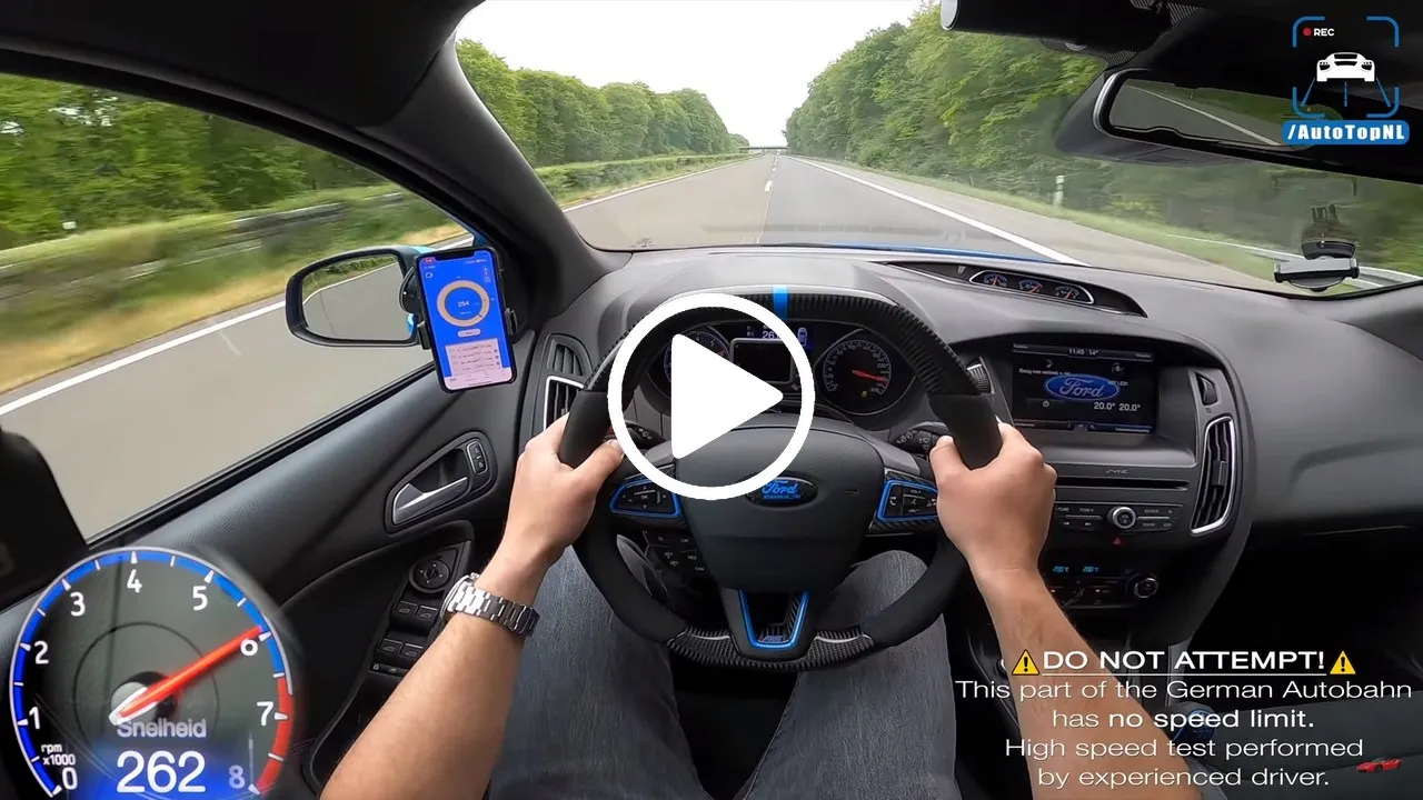 velocita massima ford focus rs