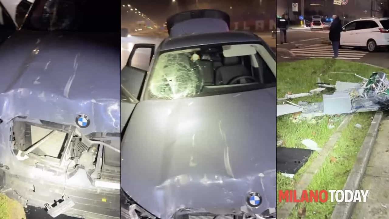 Suv Bmw fa incidente. Video -3