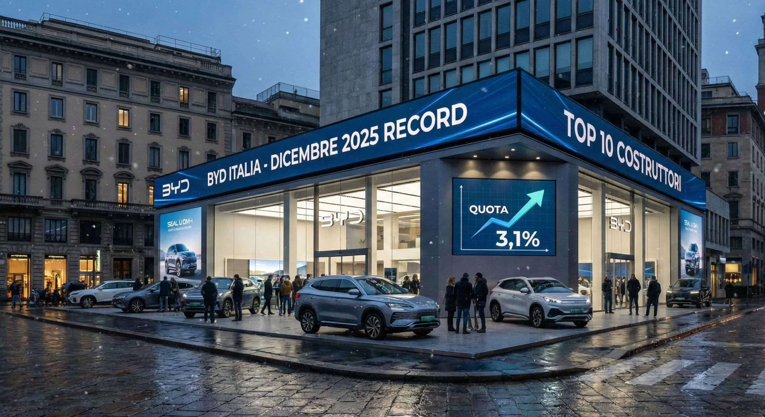 BYD Mercato Auto Italia Dicembre