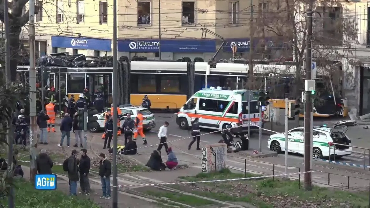 tram milano incidente