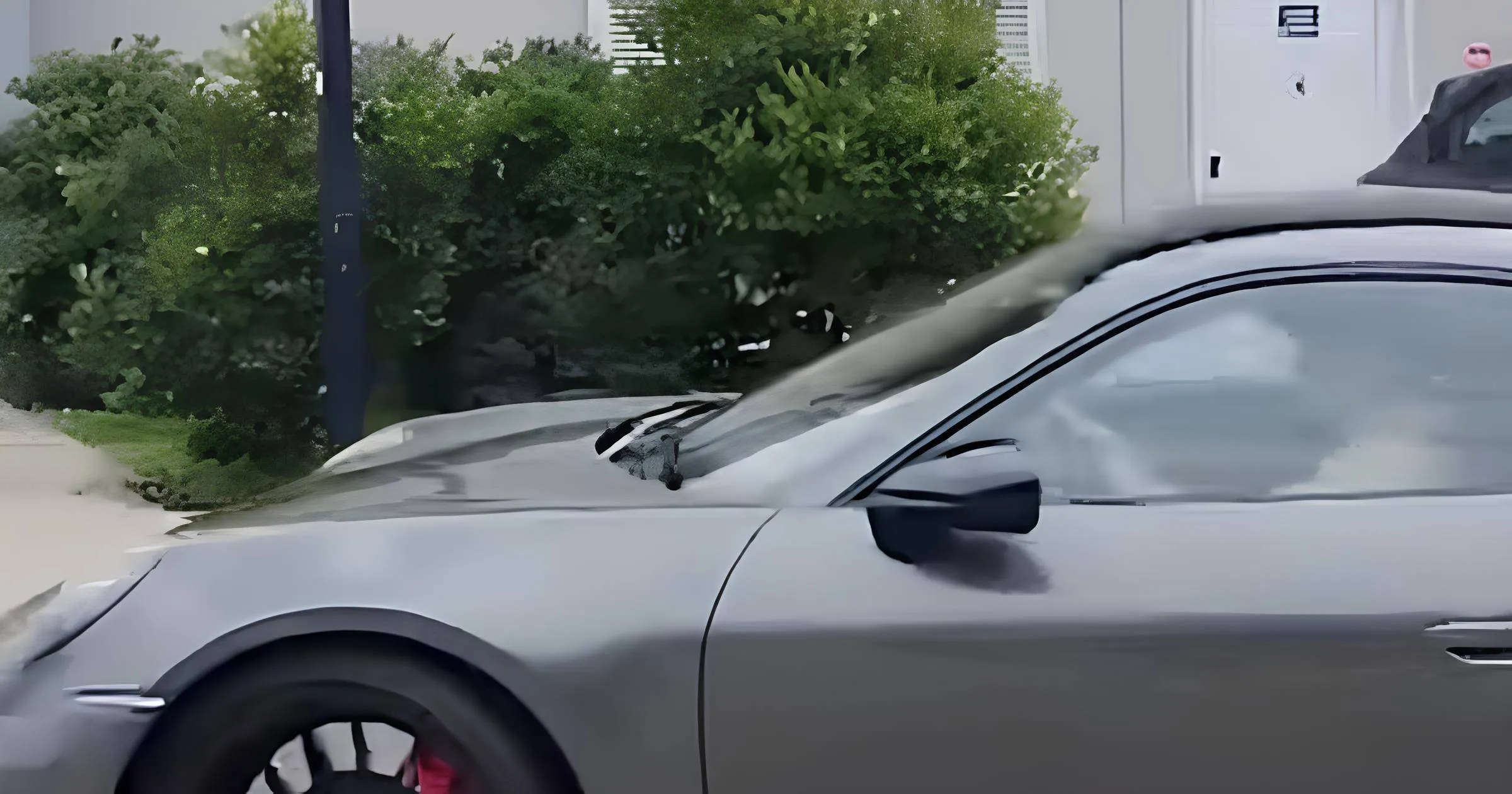 Nell'immagine si vede Jannik Sinner che guida la sua nuova Porsche 992 Carrera GTS