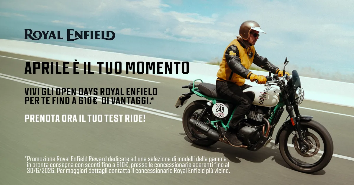 Royal Enfield test ride locandina