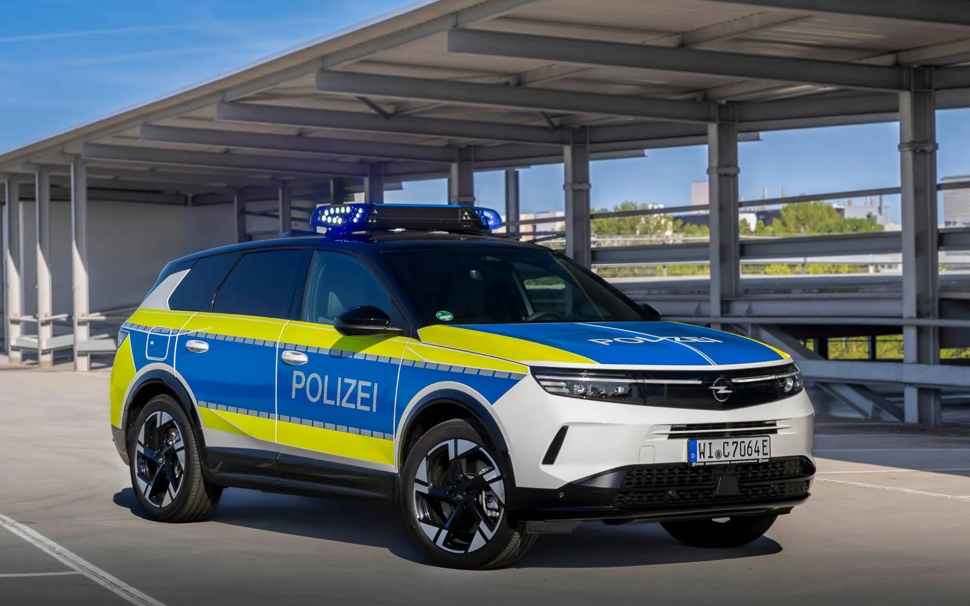 Opel Grandland Polizia tedesca frontale