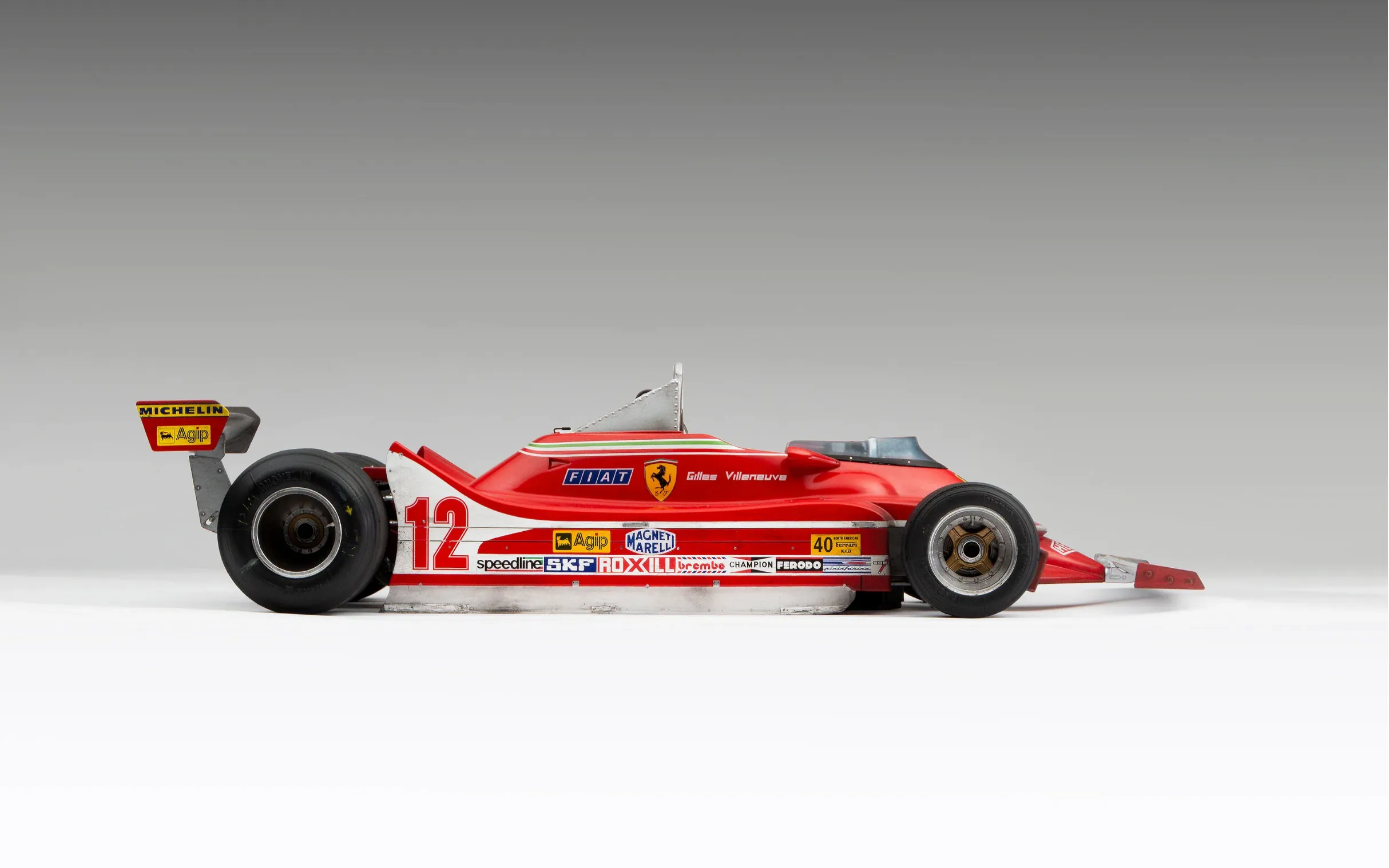 Hebben! Deze Ferrari 312 T4 van Gilles Villeneuve wil je thuis laten pronken