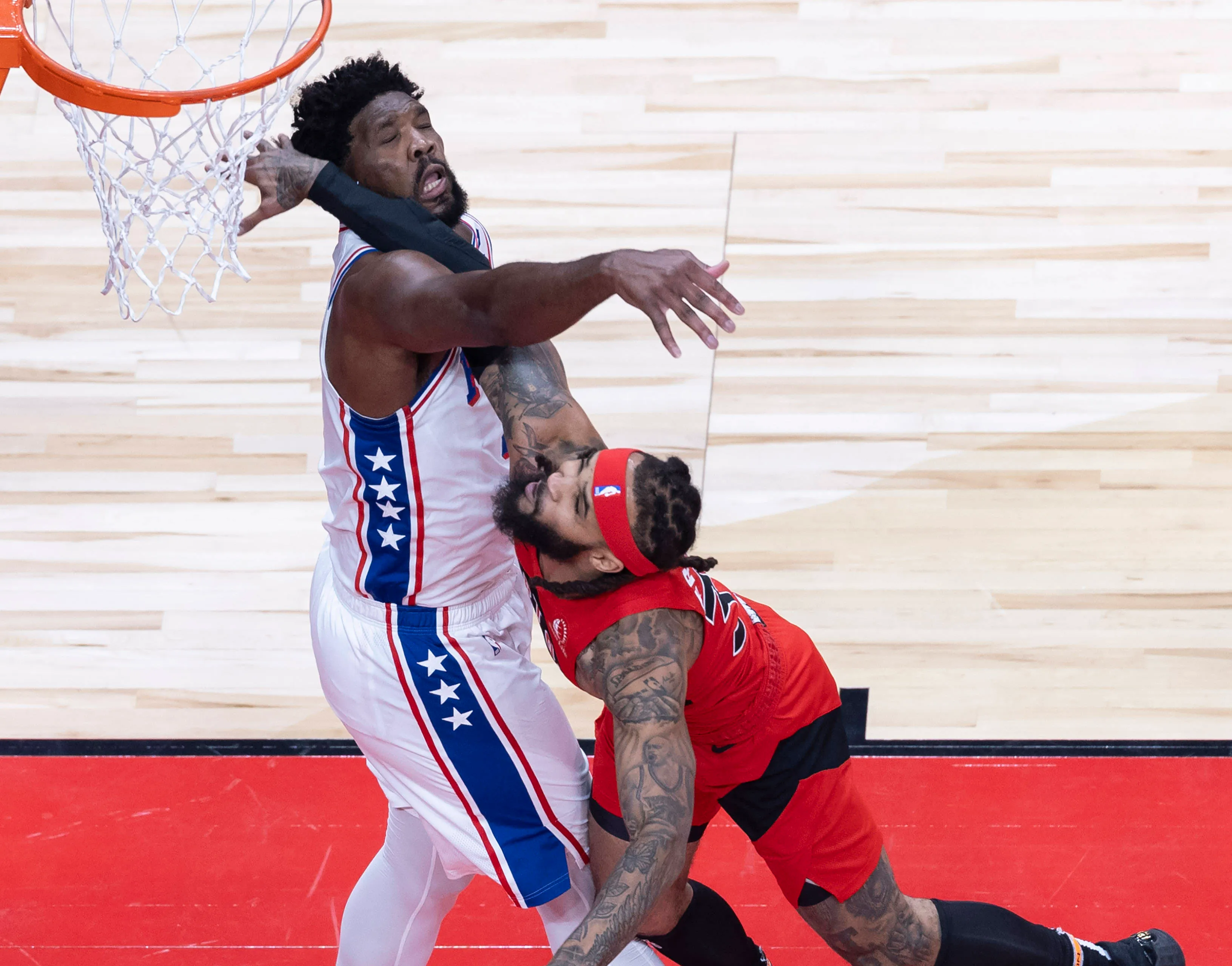 embiid vanvleet sixers raptors