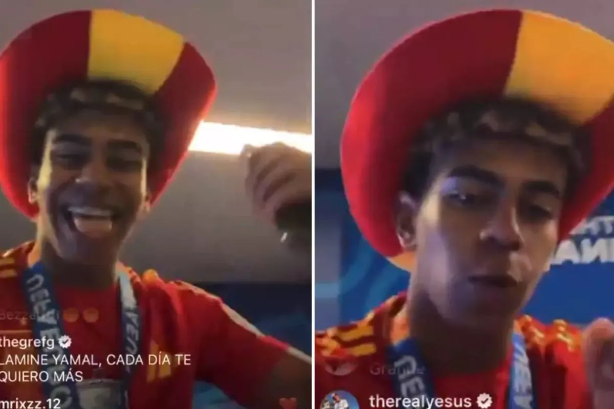 Fans spotter kæmpe problem i Yamals Instagram-live efter sejr over England