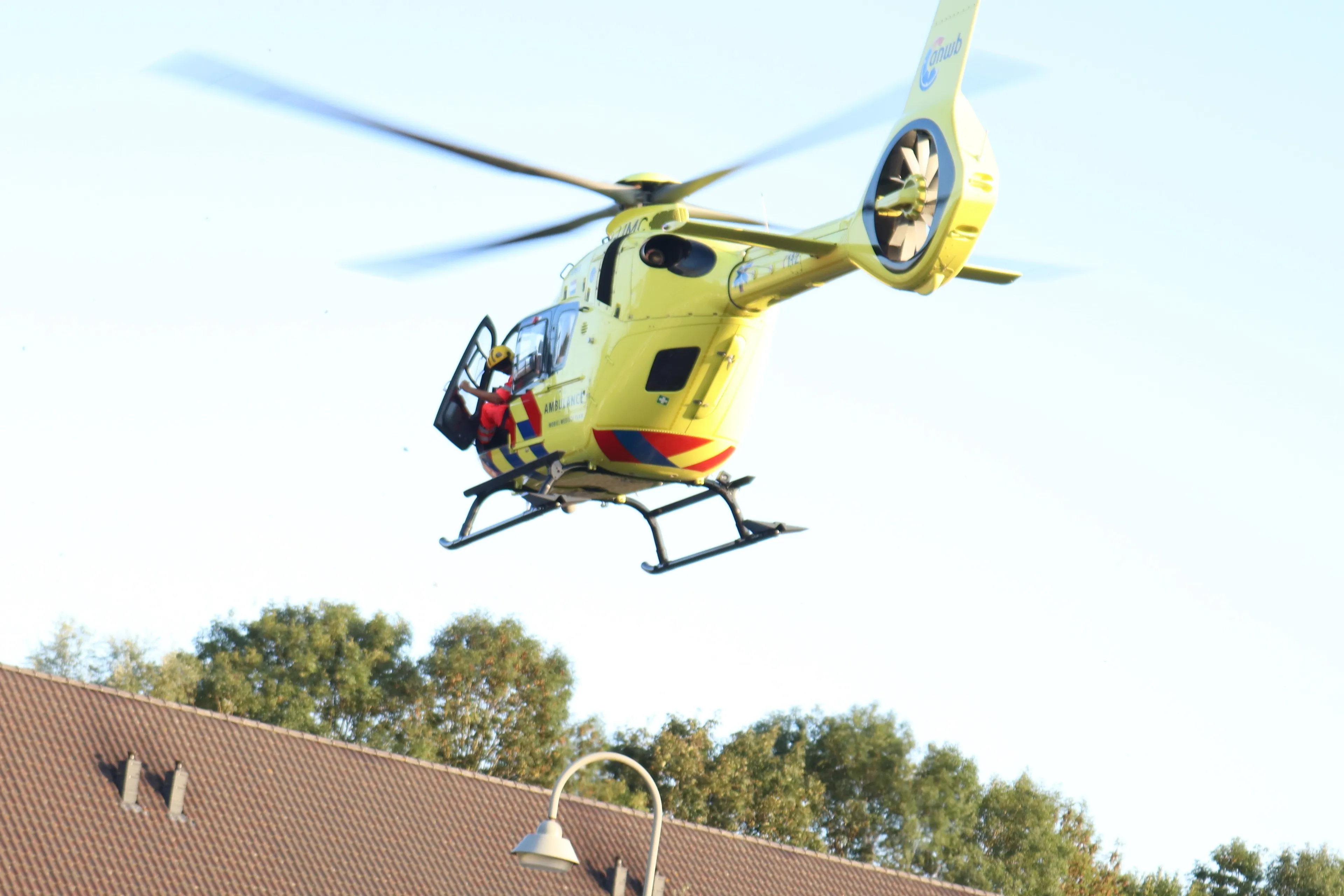 trauma helikopter in actie barneveld