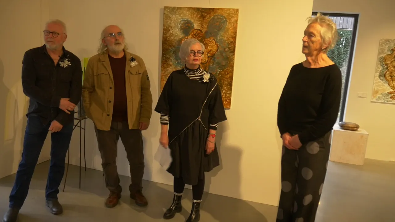 Ton Hardeman, Mouafk Alkazal, Coby Huibers, en Alma de Vries